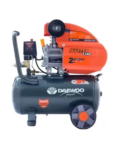 COMPRESOR DE AIRE DAEWOO 50LTS CON KIT 5 PIEZAS