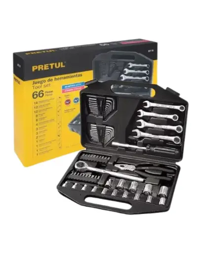 KIT TUBOS Y LLAVES PRETUL 70 PIEZAS