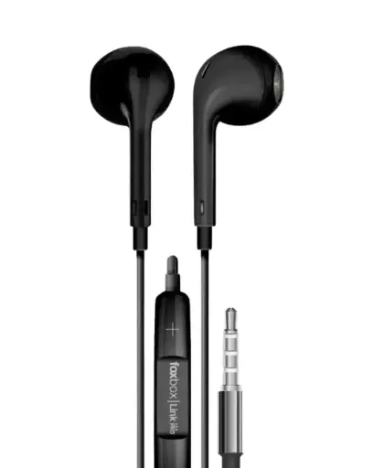 AURICULARES CON CABLE FOXBOX NEGRO